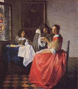 Johannes Vermeer Girl with the Wine Glass Sweden oil painting artist